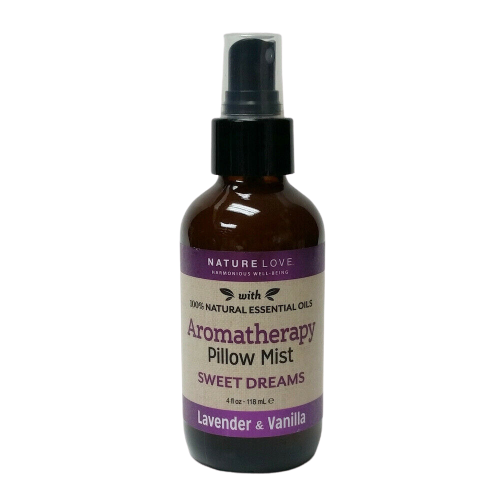 NATURE LOVE - Aromatherapy Pillow Spray Mist Lavender + Vanilla 4oz Sweet Dreams
